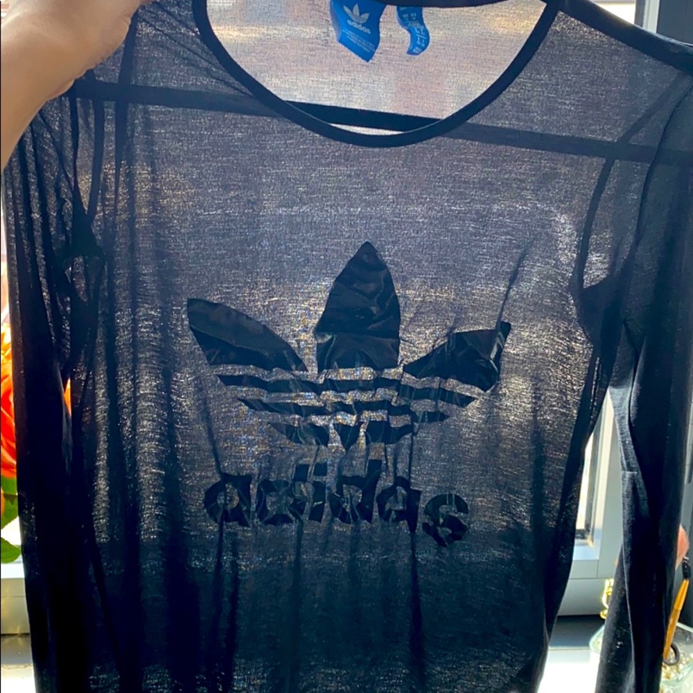 Adidas see-through long sleeve top